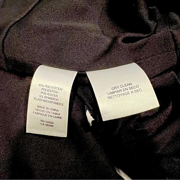 Anne Klein New York Polka‎ Dot White Black Midi Dress Empire Waist - Picture 6 of 8